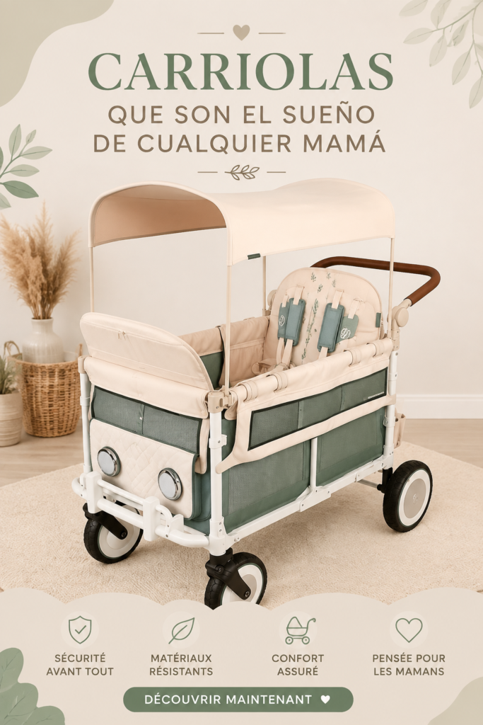 Sélection de carrioles pratiques pour le transport des enfants