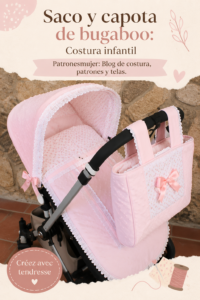 Poussette Bugaboo personnalisée avec tissu coloré et capote stylée