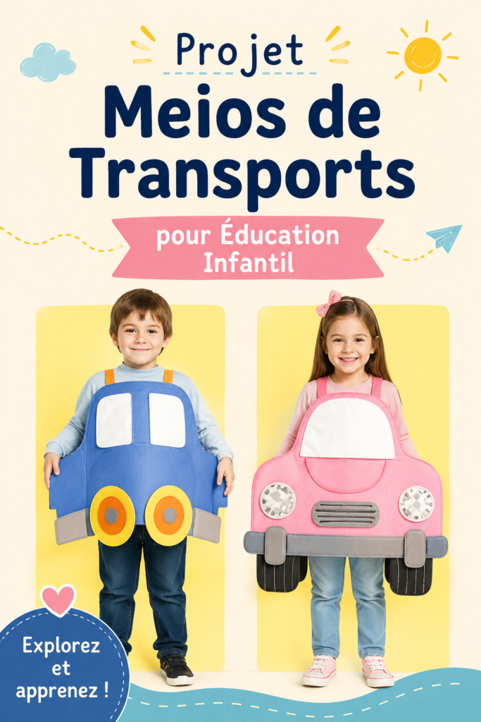 Des enfants jouent avec des jouets en forme de véhicules, apprenant sur les transports.