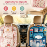 Sac à langer cartoon coloré pour le transport des essentiels de bébé.