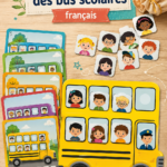 Un bus scolaire jaune à l'arrêt, prêt à embarquer des enfants pour l'école.