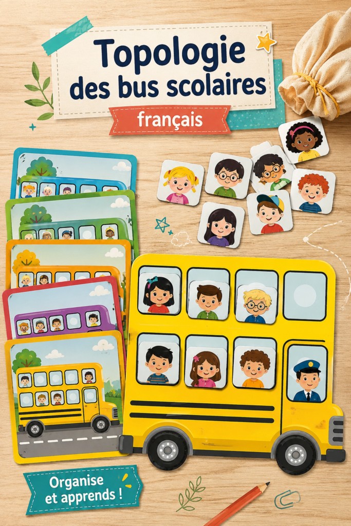 Un bus scolaire jaune à l'arrêt, prêt à embarquer des enfants pour l'école.
