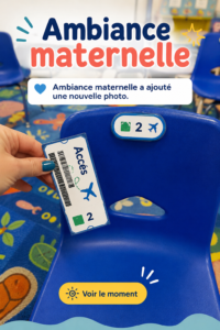 Une voiture équipée d'accessoires confortables pour enfants durant un trajet familial.