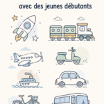 Un enfant souriant installé confortablement dans un siège auto sécurisé.