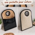 Une pochette auto pratique pour enfants, montrant des jouets et accessoires bien organisés dans un véhicule