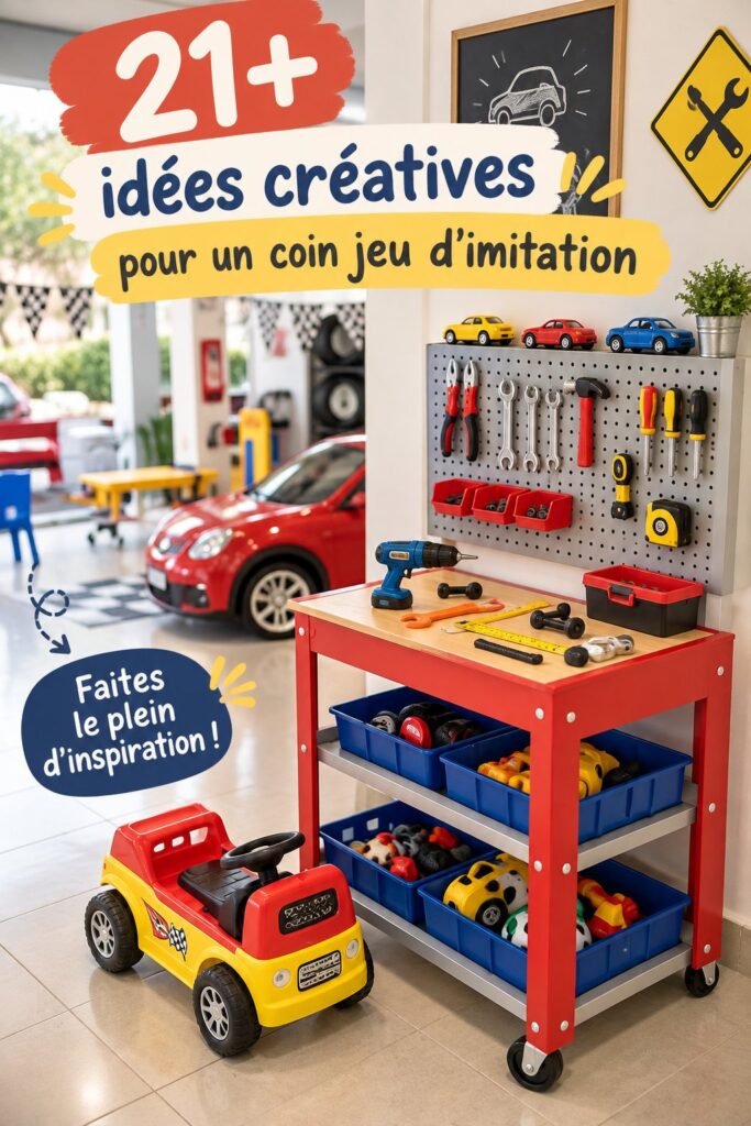 Un enfant jouant dans une voiture avec des jeux imaginatifs pour rendre le trajet amusant.