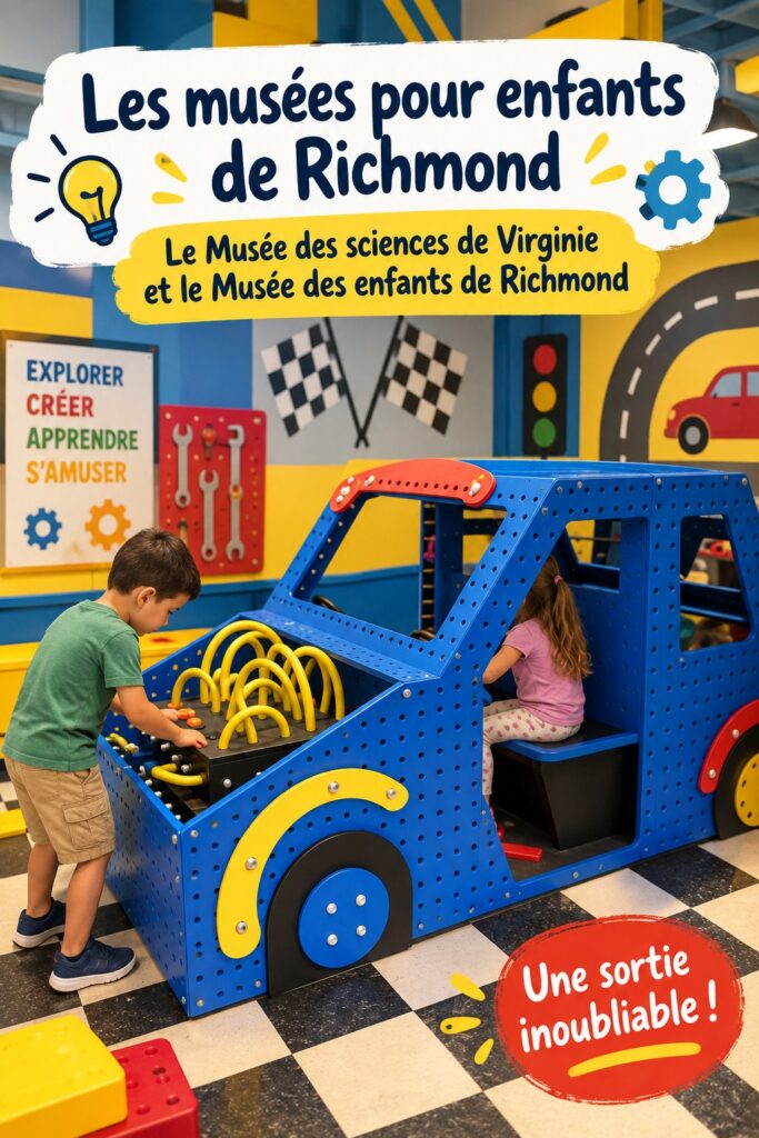 Un enfant s'amusant dans le Children's Museum of Richmond, explorant des expositions interactives.