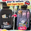 Organisateur DIY pour voiture avec jouets et accessoires pour enfants