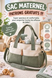 Sac à langer spacieux et pratique pour les mamans à l'extérieur avec bébé