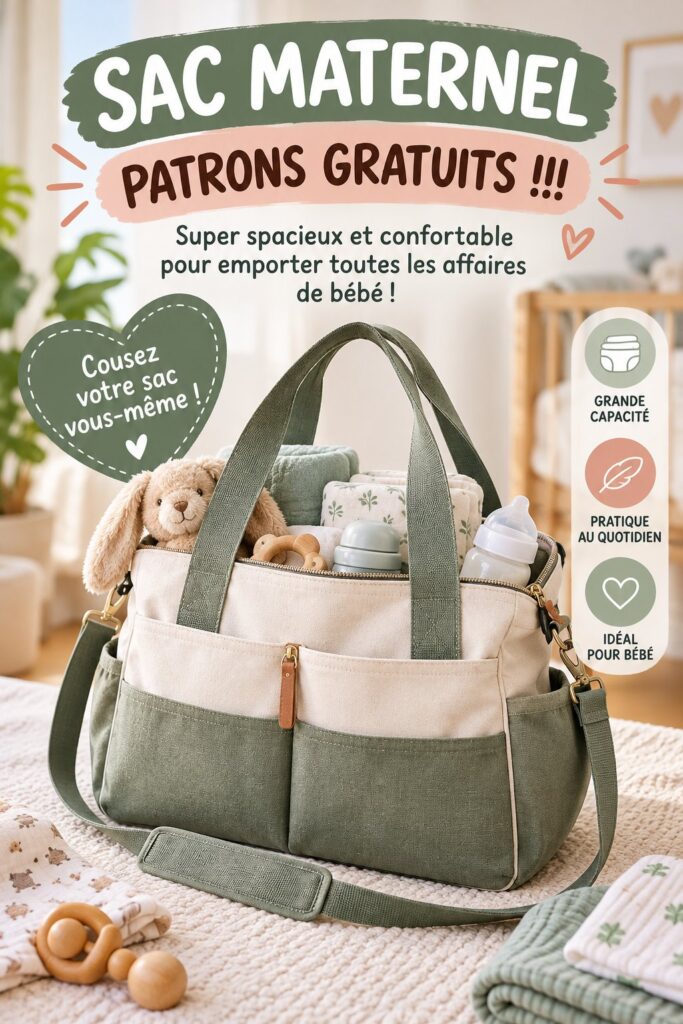 Sac à langer spacieux et pratique pour les mamans à l'extérieur avec bébé