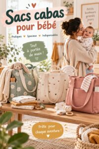 Un joli sac cabas pour bébé dans une voiture familiale