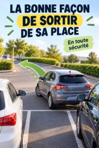Mère sortant son enfant de la voiture avec douceur dans un parking
