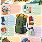 Checklist de bagages pour un voyage de deux semaines