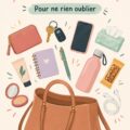 Un sac de voyage familial rempli d'accessoires pour enfants