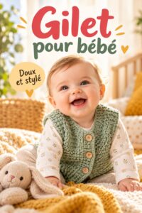 Gilet coloré pour bébé prêt à être utilisé lors d'un voyage en voiture