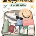 Un kit de voyage bien organisé pour enfants prêt à être utilisé en voiture.