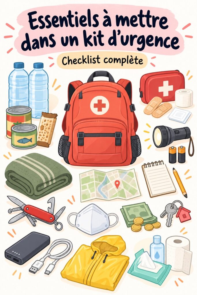 Un kit de sécurité automobile bien équipé pour un trajet serein en famille.