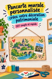 Pancarte murale personnalisée avec un design unique dans un intérieur chaleureux