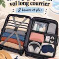Sac de voyage coloré pour enfant prêt pour un vol.
