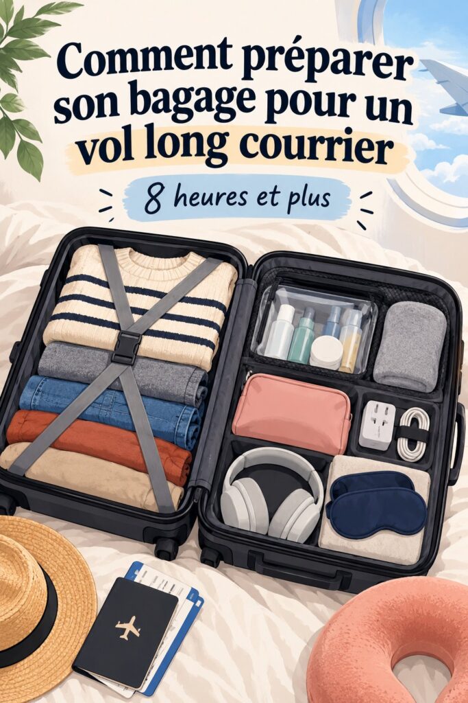 Sac de voyage coloré pour enfant prêt pour un vol.