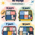 Une valise d'enfant bien préparée pour un voyage en voiture.