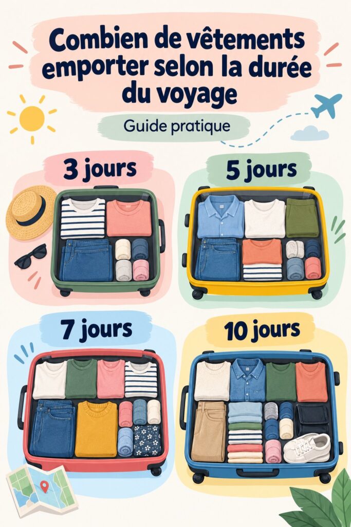 Une valise d'enfant bien préparée pour un voyage en voiture.